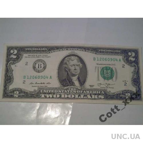 2 доллара 2013 / В / - Нью - Йорк