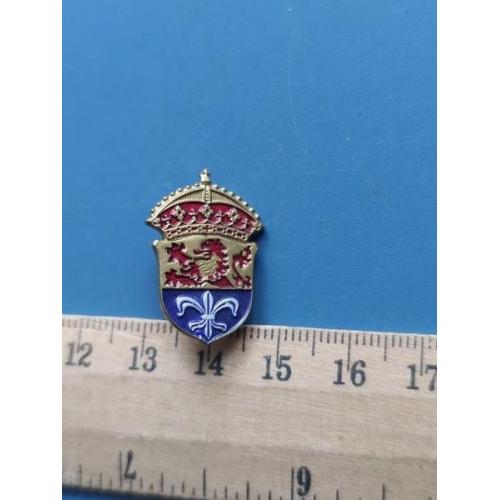 Англия - Значок - Геральдика - Тяж . Мет . - клеймо - " Скауты ? " - Б/У .