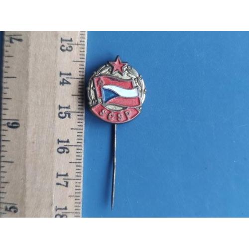 Чехословакия - значок - 60 х годов ХХ века . - магнитится - Б/У .