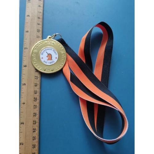 Европа - Медаль - Спорт - Магнитится - муаровая лента . Б/У .