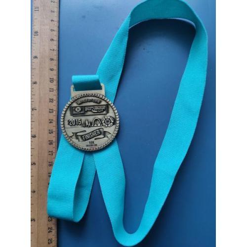 Европа - Медаль - Спорт - Тяж . Мет . - муаровая лента . Б/У .