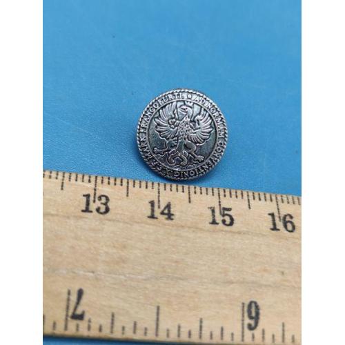 Европа - Пуговица - Геральдика - Тяж . Мет . - Б/У .