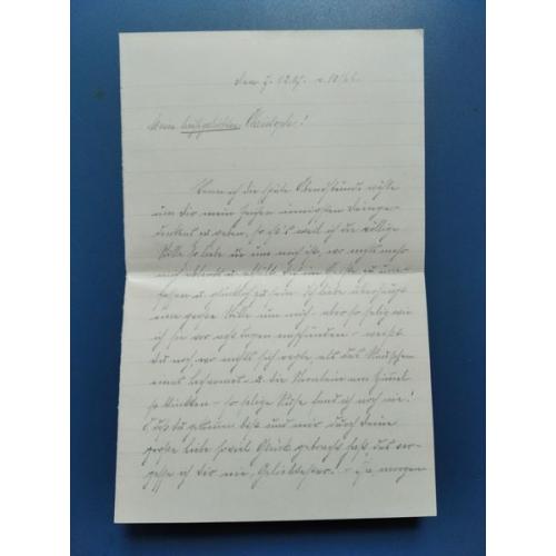 Германия - письмо 7 , 12 , 1907 года - Старинная качественная бумага - Б/У . Антиквариат . Редкость