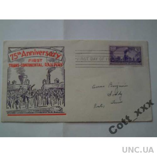 Конверт с маркой 1944 год - США - юбилейный