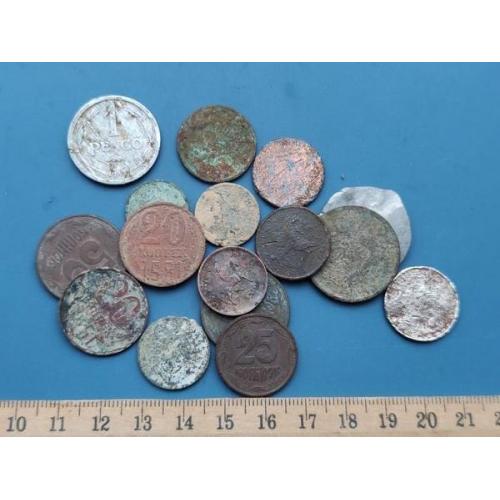 Монеты для экспериментов ) - Одним лотом - Мои лоты с одной гривны - Б/У .