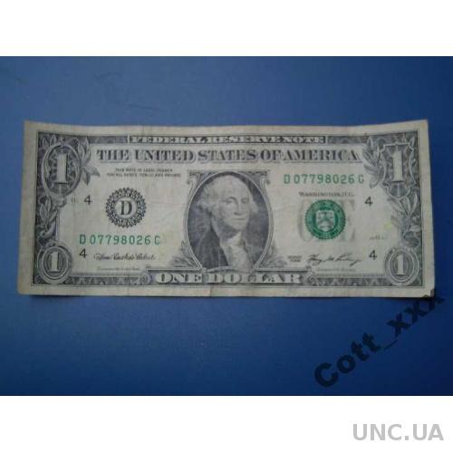Один доллар 2006 год / D / - Огайо - Кливленд.