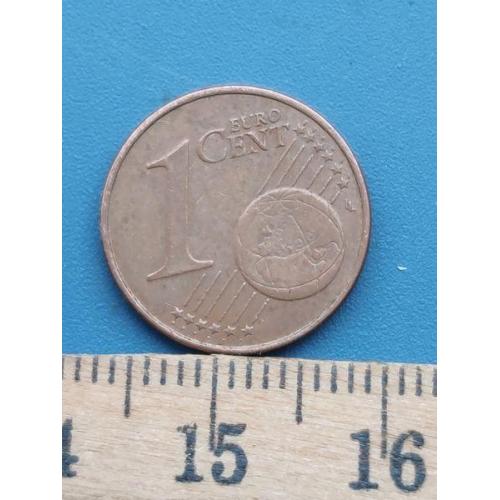 Словакия - 1 евро цент 2009 года . Б/У .