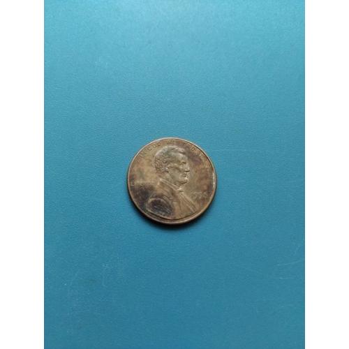 США - 1 цент 1998 год - Без буквы монетного двора . Б/У .