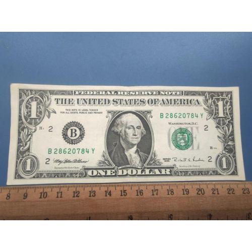 США - 1 доллар 1995 года - Монетный двор , буква ( В ) - Нью Йорк . - Б/У .