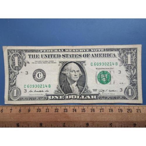 США - 1 доллар 2009 года - Монетный двор буква ( С ) - Филадельфия - Пенсильвания . Б/У .