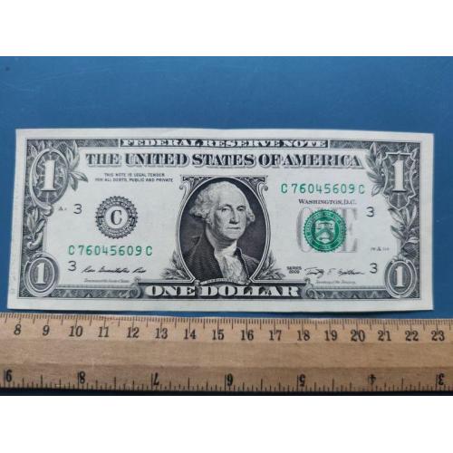 США - 1 доллар 2009 года - Монетный двор буква ( С ) - Филадельфия - Пенсильвания . Б/У .