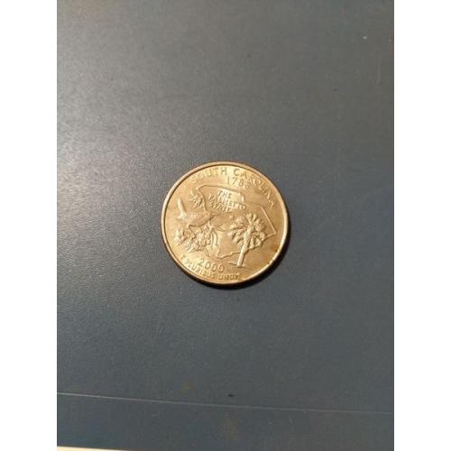 США - 25 центов 2000 год - Монетный двор , буква ( Р ). Б/У .