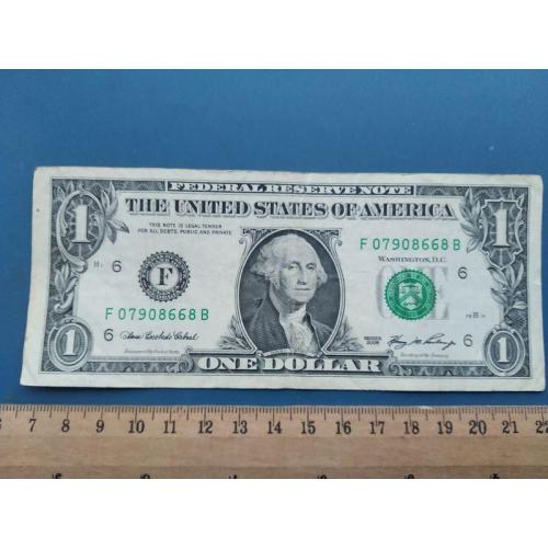 США - Один доллар 2006 года ( F ) - Атланта - Джорджия . Б/У .