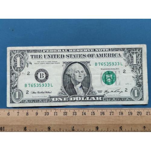 США - один доллар 2006 года - Монетный двор буква ( В ) - Нью-Йорк . Б/У .