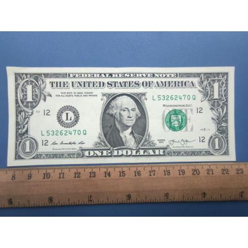 США - Один доллар 2013 года - Монетный двор , буква ( L ) - Сан Франциско - Калифорния . Б/У .