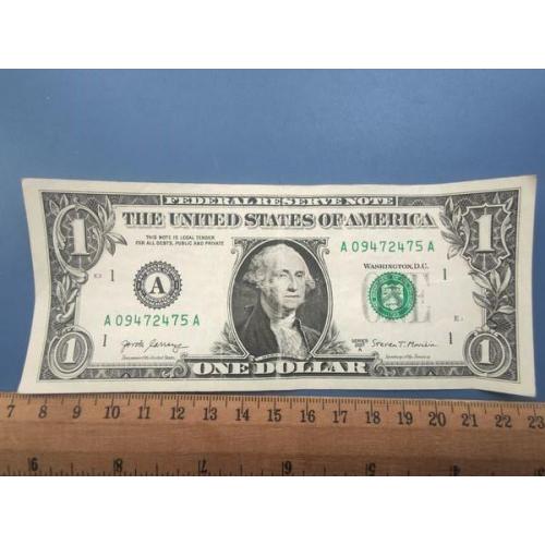 США - один доллар 2017 /А/ года - Монетный двор , буква ( А ) - Бостон , Массачусетт . Б/У .