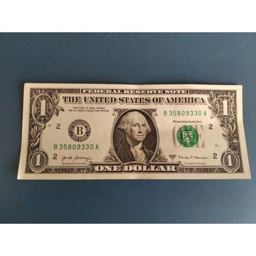 США - Один доллар 2017 (а) года - Монетный двор буква ( В ) - Нью Йорк . Б/У .