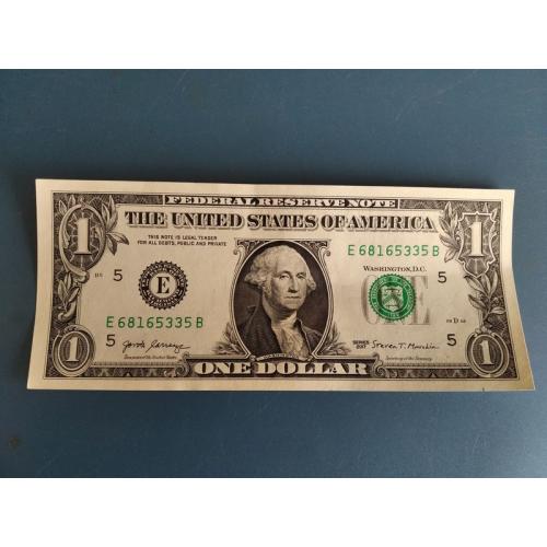 США - Один доллар 2017 года - Монетный двор буква ( Е ) - Ричмонд , Верджиния - Б/У .
