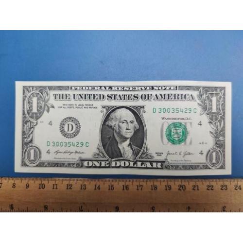 США - Один доллар 2021 года - Монетный двор , буква ( D ) - Кливленд , Огайо - Б/У .