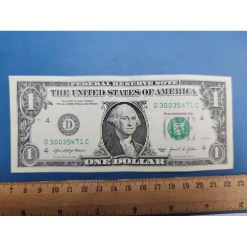 США - Один доллар 2021 года - Монетный двор , буква ( D ) - Кливленд , Огайо - Б/У .