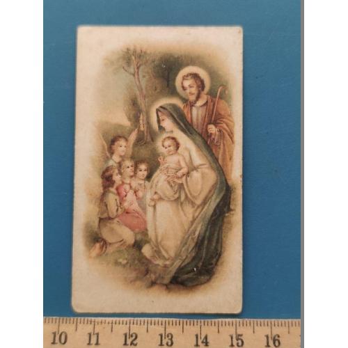 Венгрия - г. Кечкемет - Божественное - Иконка - закладка в молитовник 29, 03 , 1919 год ХХ в. Б/У .