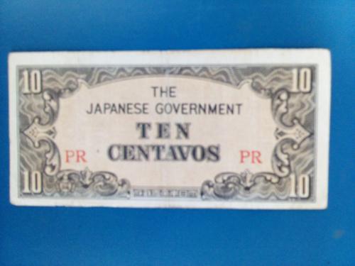 Японская оккупация Филиппин 10 сентавос