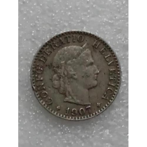 20 рапен.Швейцарія 1907р.