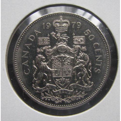 Канада 50 центов 1979 г. KM. # 75.3 холдер unc