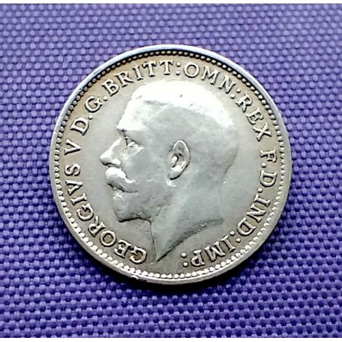 3 пенса 1921 року, Великобританія, срібло