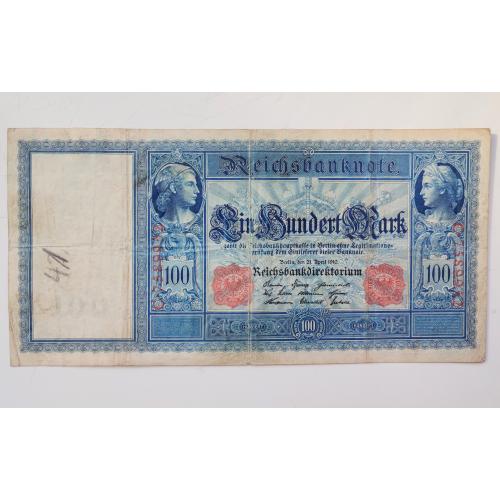 100 марок 1910 року, Німеччина