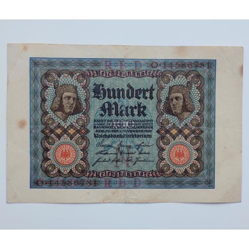 100 марок 1920 року, Німеччина