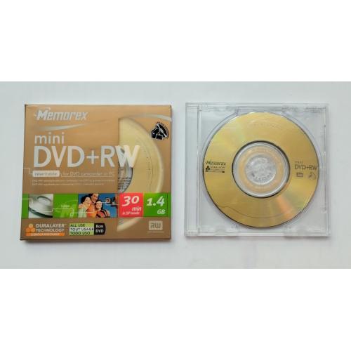 Компакт диски mini DVD + RW, нові, з перезаписуванням