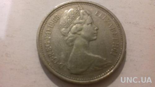 Монета Англия 1968