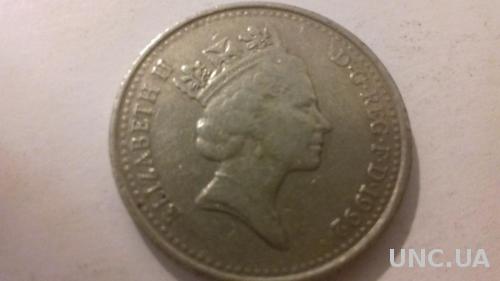 Монета Англия 1992