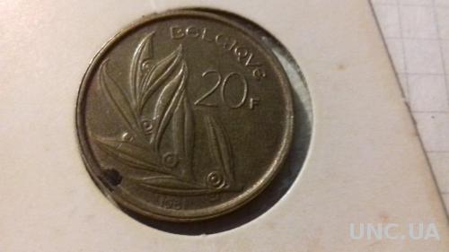 Монета Бельгтя 1981