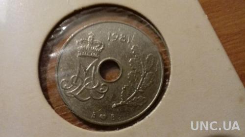 Монета Дания 1981