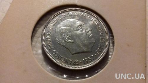 Монета Испания 1957