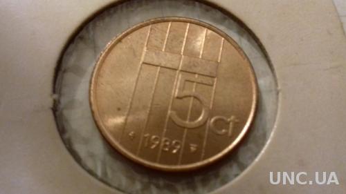 Монета Нидерланды 1989