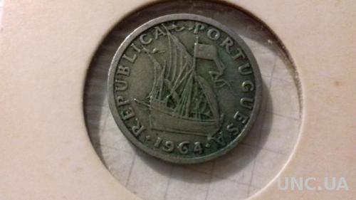 Монета Португалия 1964