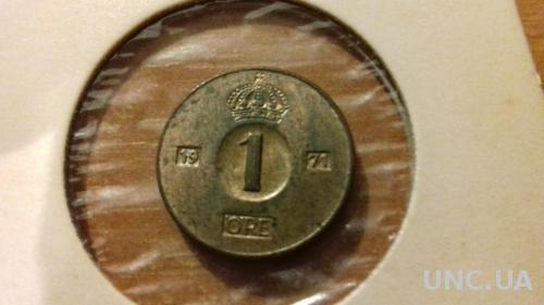 Монета Швеция 1971