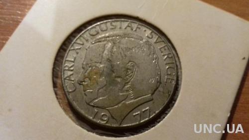 Монета Швеция 1977