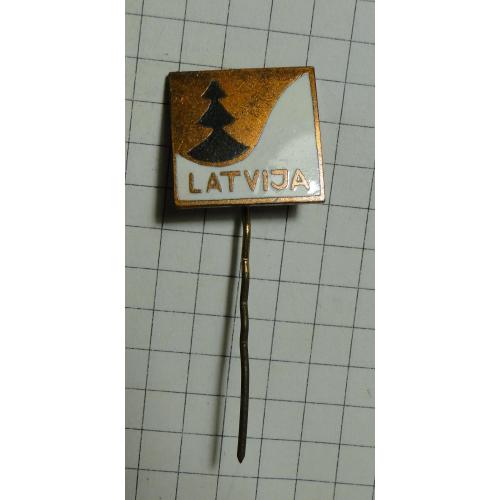 Значок Latvija Латвия . Тяжелый. 