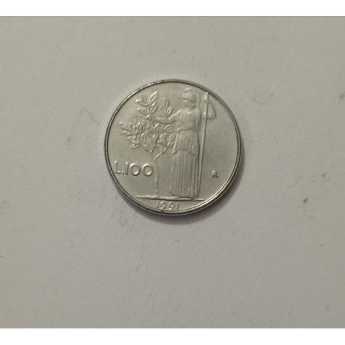 100 лір 1991 року Італія