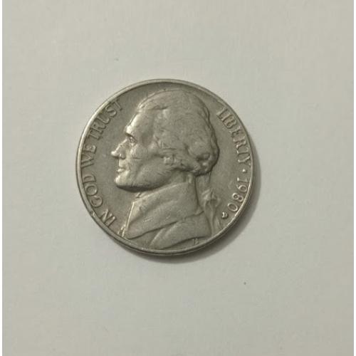 5 центів 1980 року США