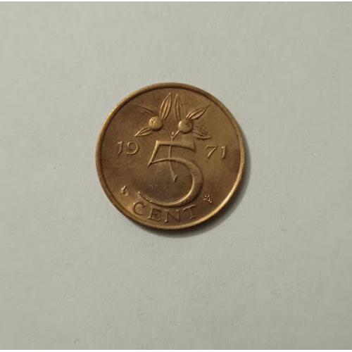 5 центов 1971 року Нідерланди