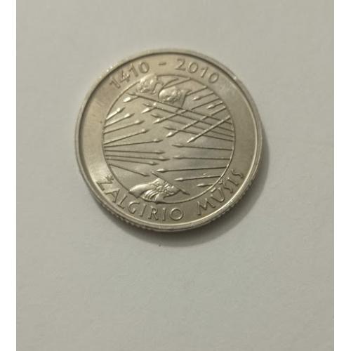Памятна монета 1 літ 2010 року Литва: "600-та річниця - Грюнвальдська битва"