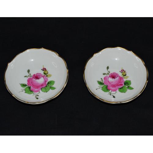 Два красивых блюдца Meissen Red Rose 