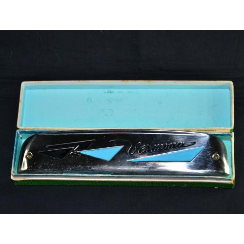 Губная гармошка, металл, пластик, "Vermona", Германия, 1970-1980 гг.