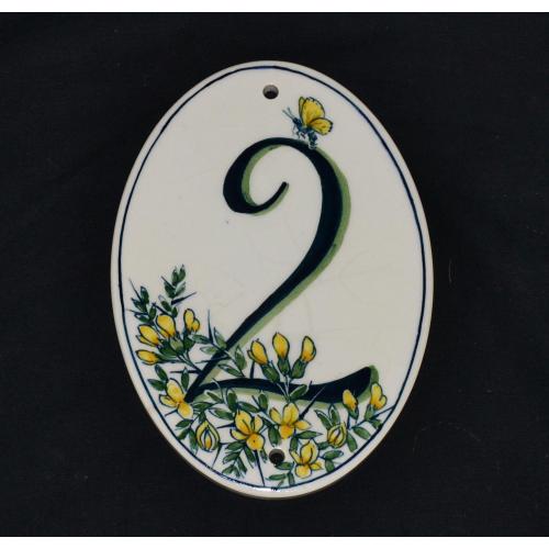 Изготовленная на заказ керамическая адресная табличка