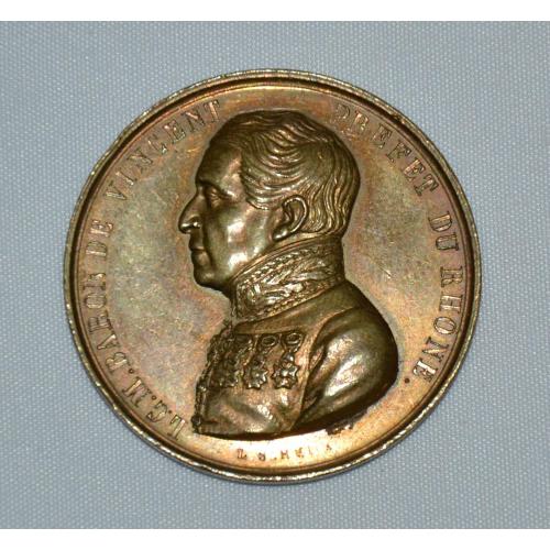 Медаль Барон де Винсент Префет Рона 1851 г. 